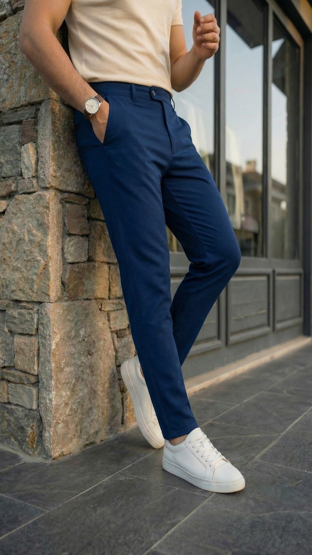 Erkek Slim Fit Dilli Kumaş Pantolon (165778)
