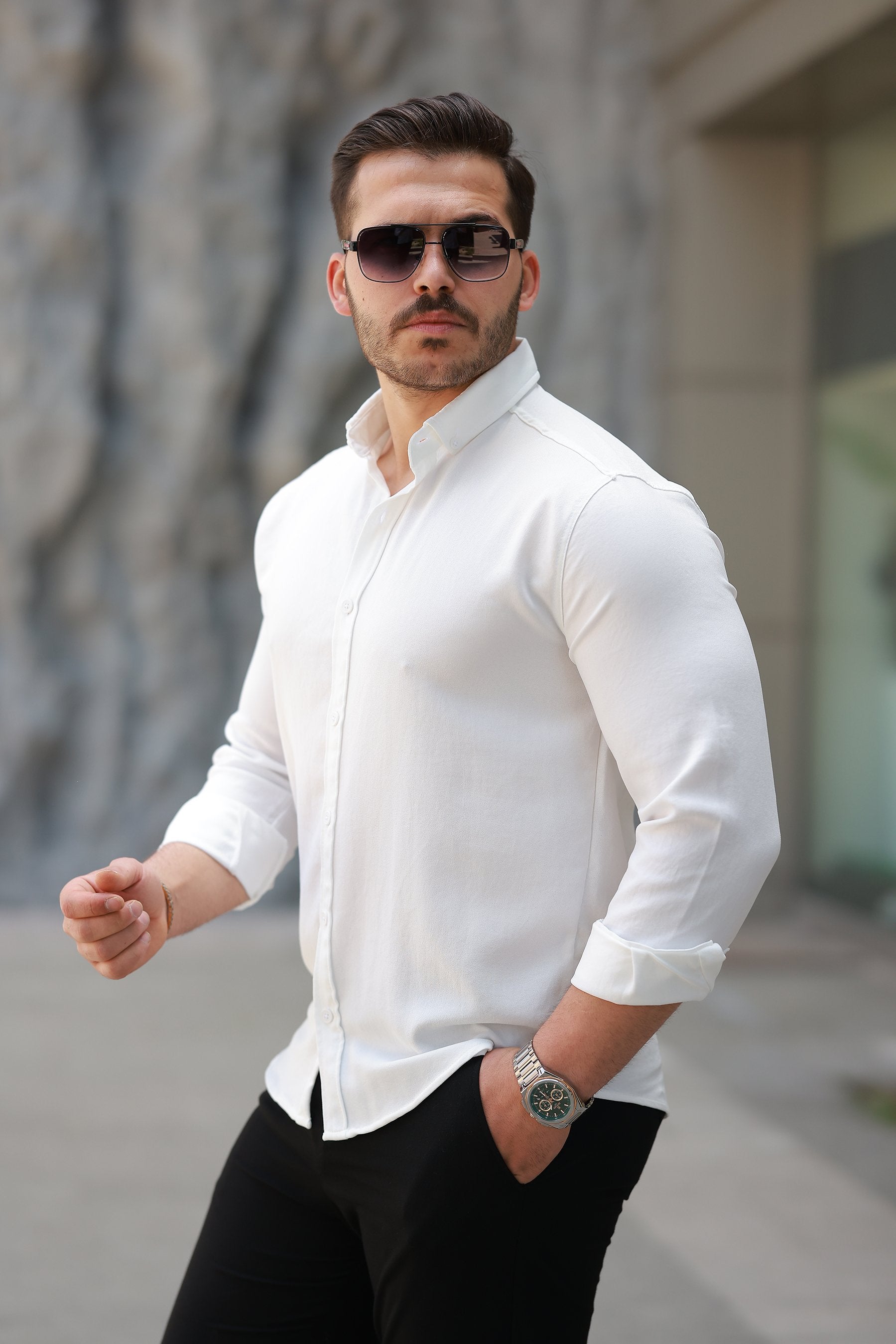 Erkek Uzun Kollu Gömlek (162970)