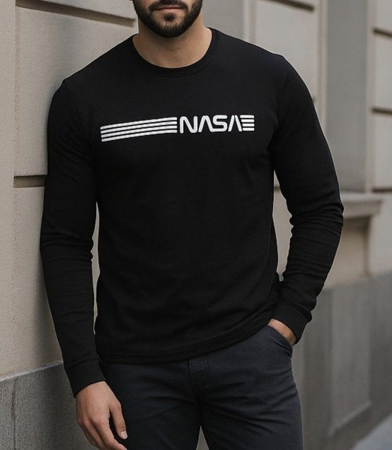 Erkek Uzun Kollu Bisiklet Yaka Viskon Sweat (140959)