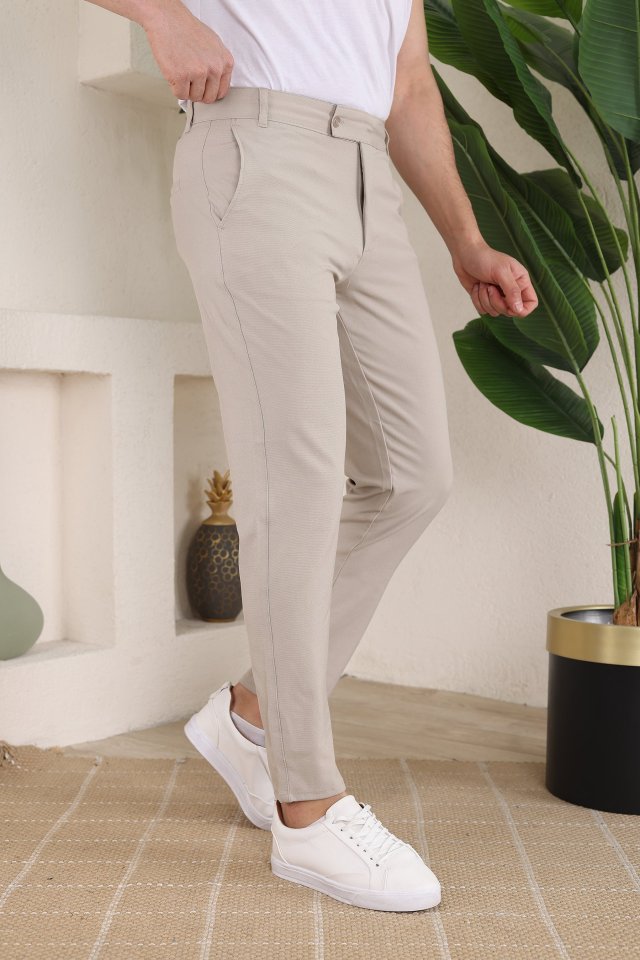 Erkek Slim Fit Dilli Kumaş Pantolon (159382)