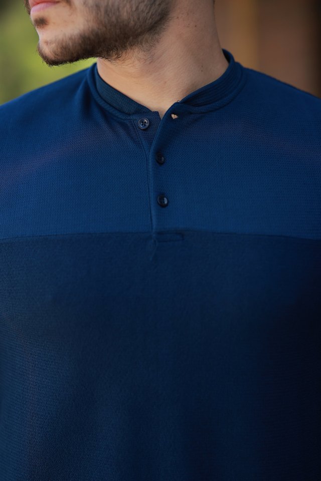 Erkek Hakim Yakalı Kısa Kollu Pamuklu T-shirt (161510)