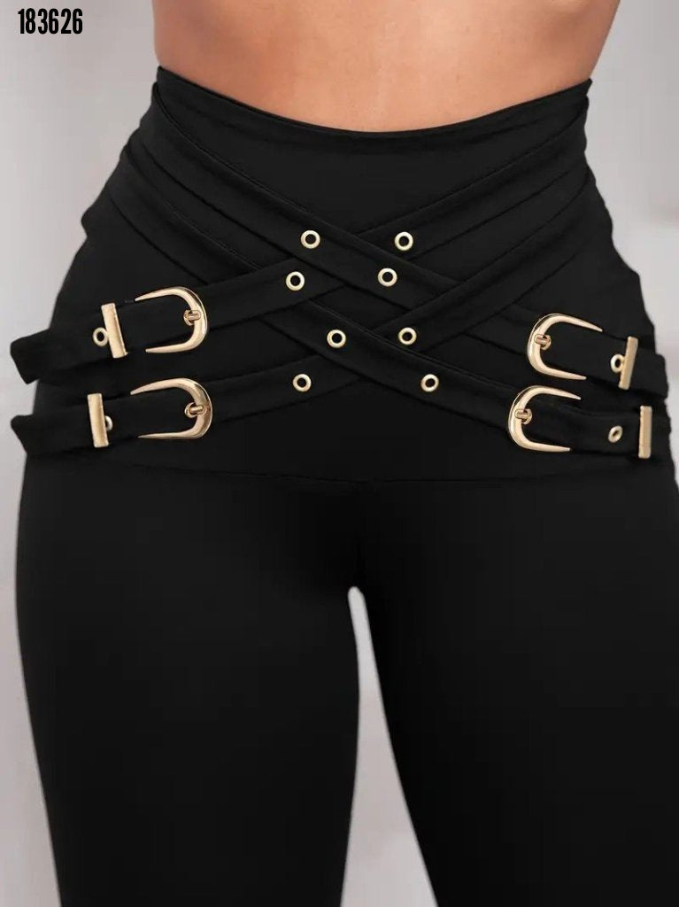 Kadın yüksek bel önden çapraz kuş göz detaylı dalgıç tayt