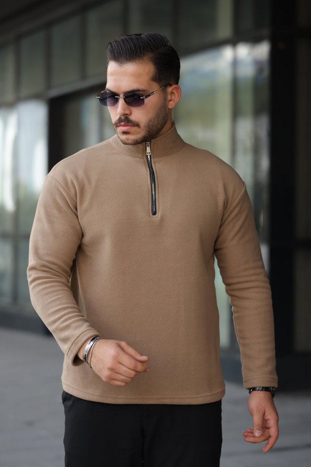 Erkek Zip Yaka Polar Sweat (173914)