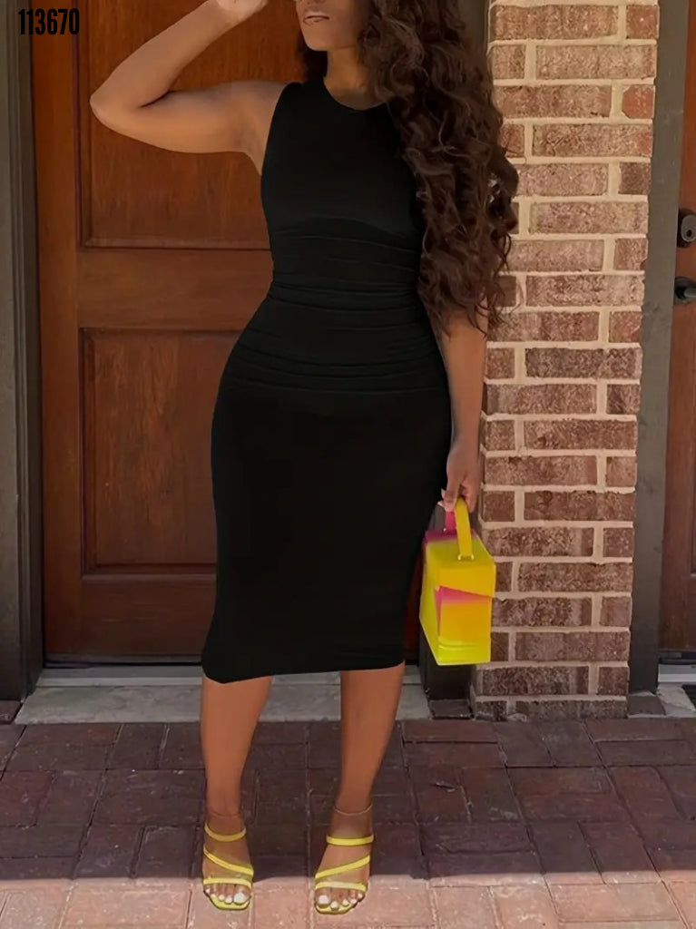 Kadın bodycon midi boy dalgıç elbise