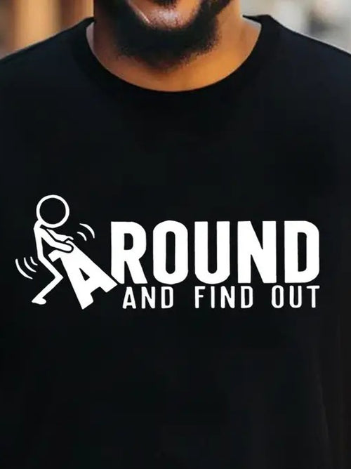 Erkek Around Baskılı Süprem T-shirt (158349)