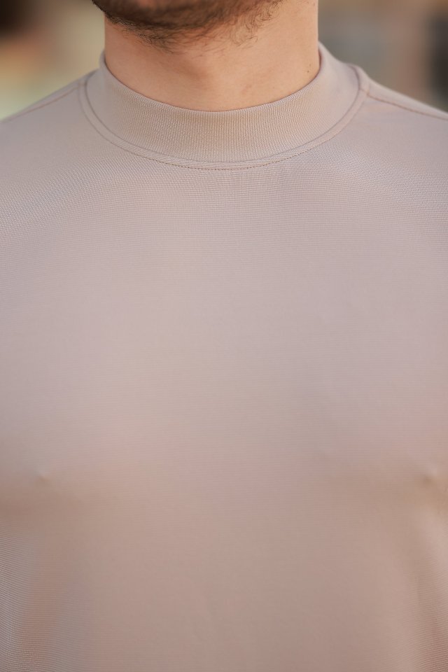 Erkek Yarım Balıkçı Yaka Kısa Kollu T-shirt (160104)