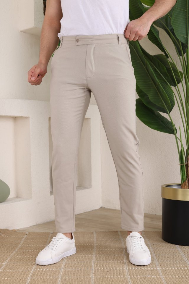 Erkek Slim Fit Dilli Kumaş Pantolon (159382)