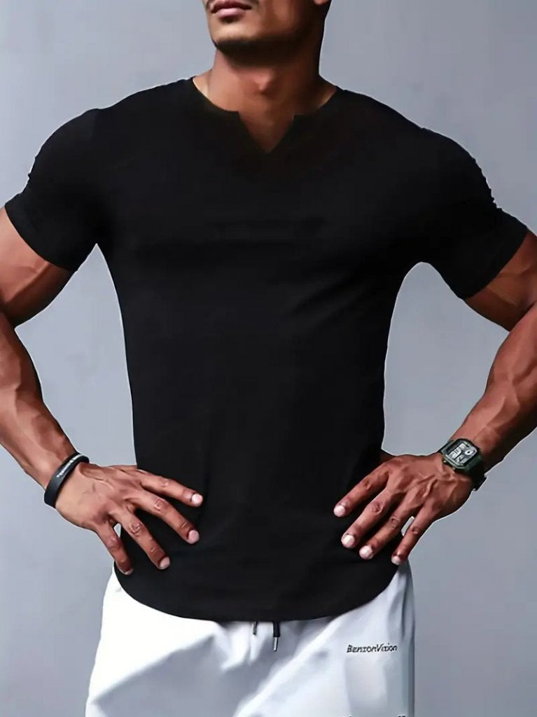Erkek Kısa Kollu V Yaka Süprem T-shirt (158348)