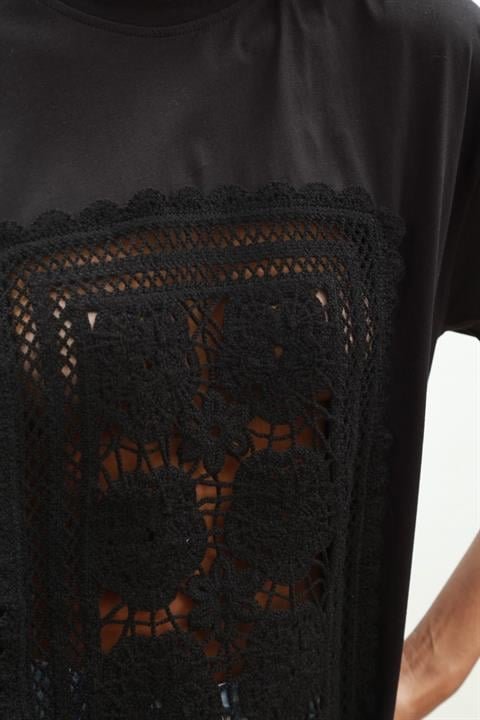 Melasti Motifli Brodeli Tişört 8019-8 (155206)