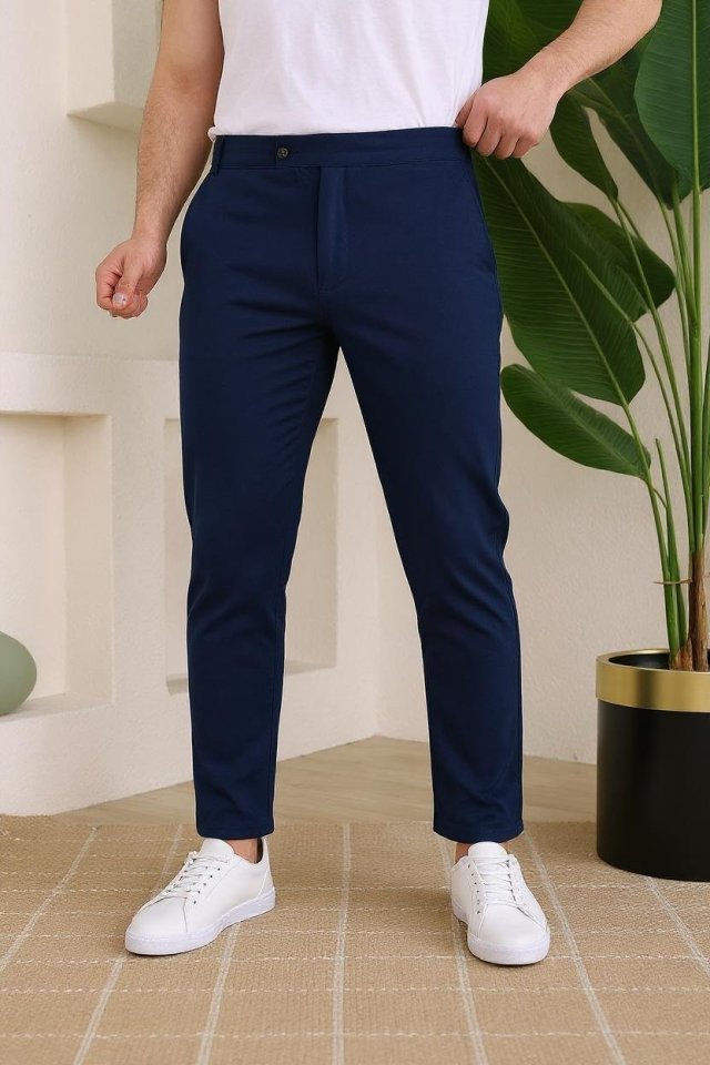 Erkek Slim Fit Dilli Kumaş Pantolon (165778)