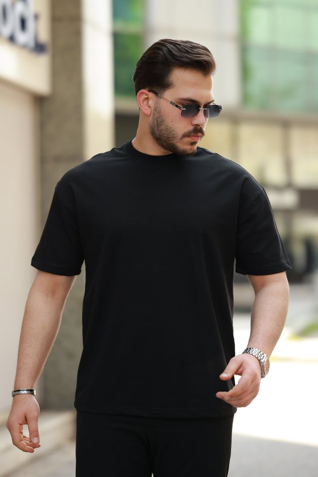 Erkek Kısa Kollu Basic Oversize Tshirt (159122)