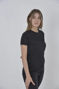 Gögüs Fileli Slim Fit T-shirt - Siyah (92833)