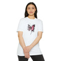 Unisex Bisiklet Yaka Baskılı T-Shirt - Beyaz (102353)