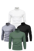 4 Adet Unisex Kaşkorse Boğazlı Full Likralı Fitilli Body Kazak (126616)