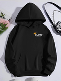 Kışlık Üç İplik Kapşonlu SweatShirt - Siyah (133999)