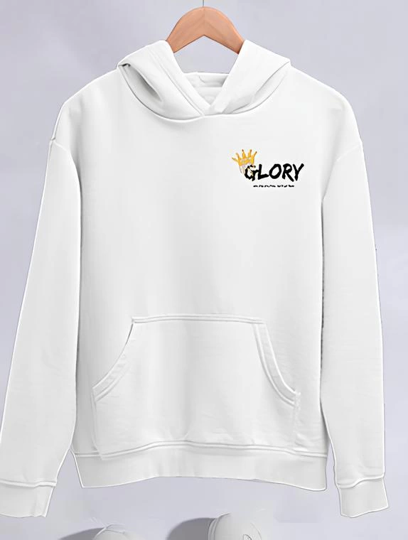 Kışlık Üç İplik Kapşonlu SweatShirt - Beyaz (134000)