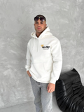 Kışlık Üç İplik Kapşonlu SweatShirt - Beyaz (134225)