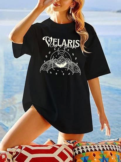 Bisiklet Yaka Baskılı T-shirt - Siyah (142482)
