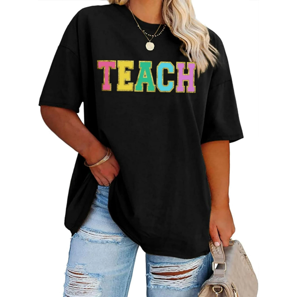 Baskılı T-shirt - Siyah (146026)