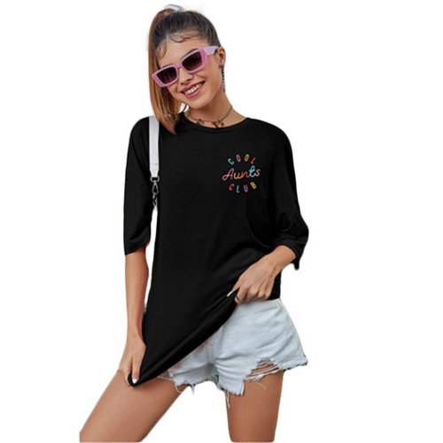 Baskılı T-shirt - Siyah (146030)