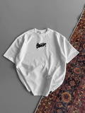 Baskılı Oversize T-shirt - Beyaz (151104)