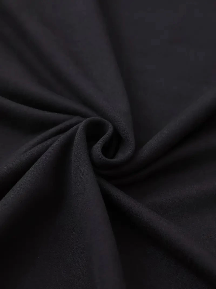 Baskılı Oversize Bisiklet Yaka T-shirt - Siyah (158837)