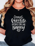 Baskılı Oversize Bisiklet Yaka T-shirt - Siyah (158842)