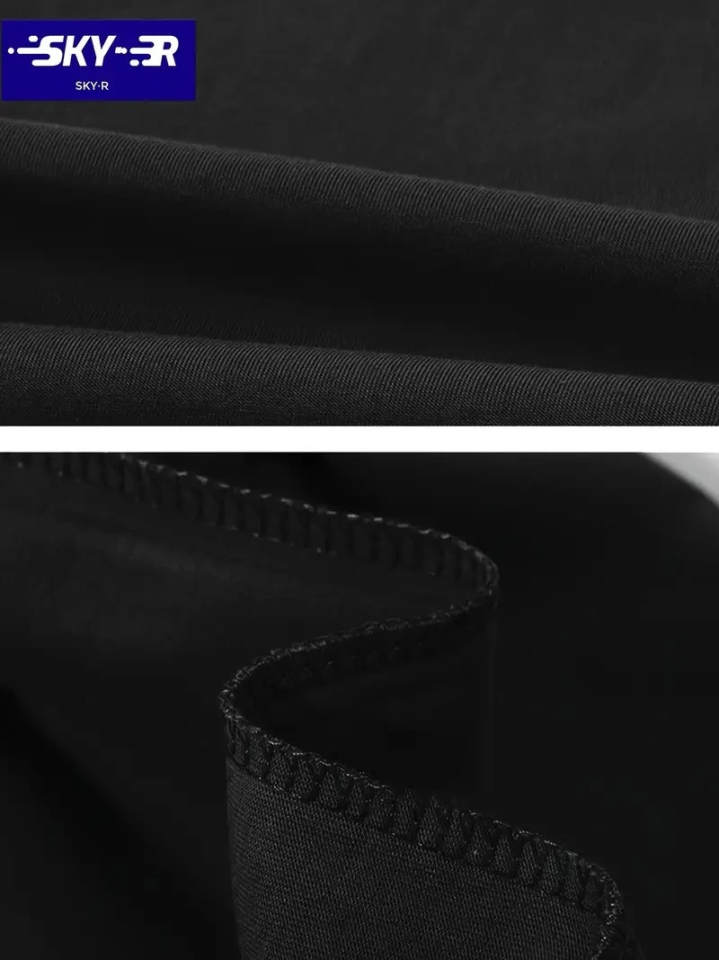 Baskılı Oversize Bisiklet Yaka T-shirt - Siyah (158859)