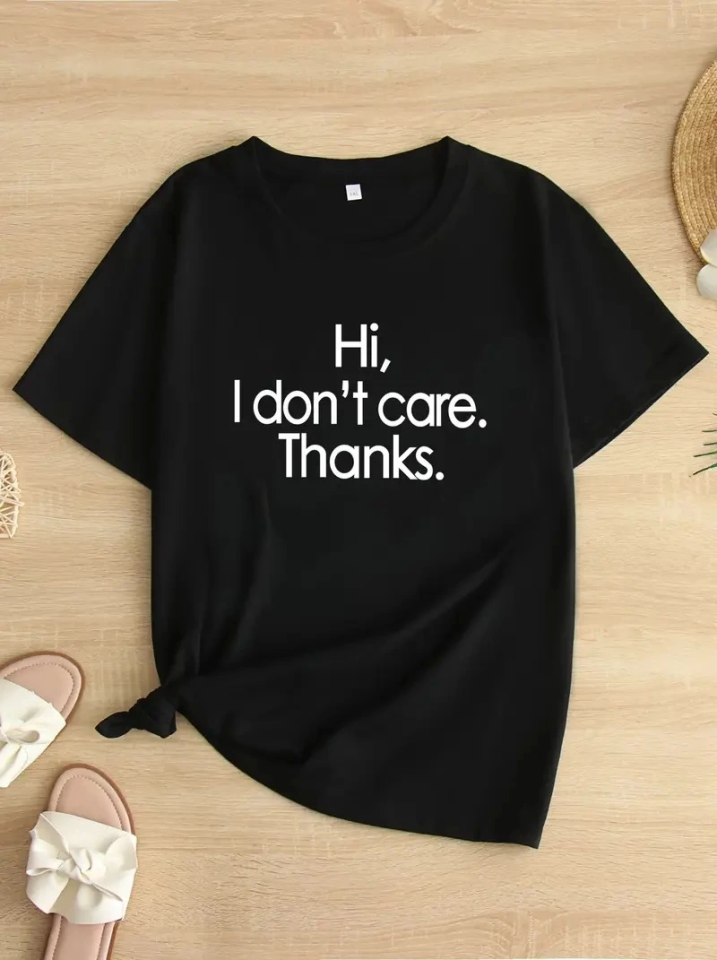 Baskılı Oversize Bisiklet Yaka T-shirt - Siyah (158934)