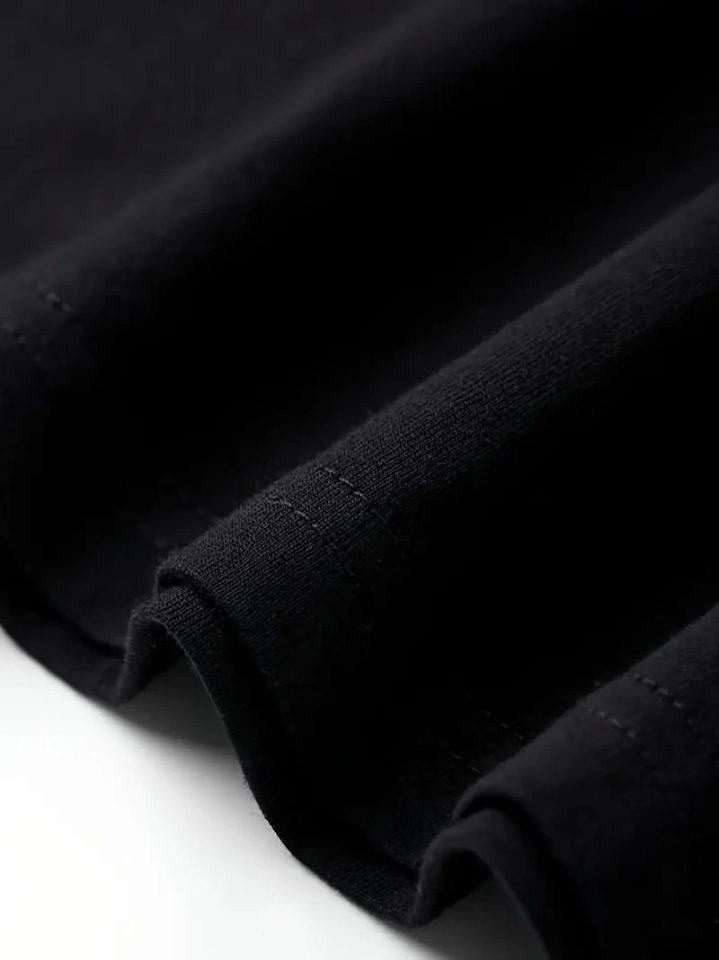 Baskılı Oversize Bisiklet Yaka T-shirt - Beyaz (158940)