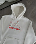Kışlık Uzun Kol Kapüşonlu SweatShirt - Beyaz (181299)