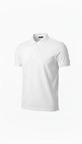 Erkek Pike Kumaş Düğmeli Yaka Regular Fit Günlük Kısa Kol Tişört T-shirt - Beyaz (181976)