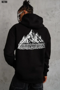 Erkek Nihilist Penguen Temalı Sweatshirt Siyah