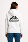 Nihilist Penguen Temalı Oversize Kapüşonlu Sweatshirt - Beyaz (182710)