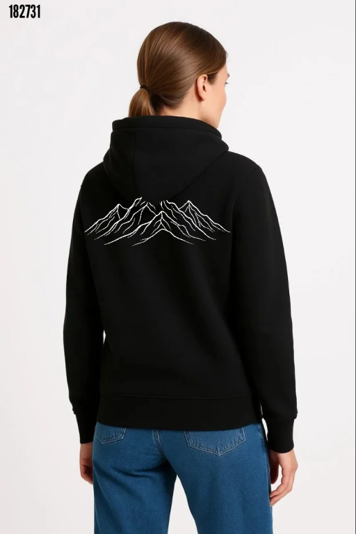 Nihilist Penguen Özel Tasarım Oversize Kapüşonlu Sweatshirt Siyah (182731)