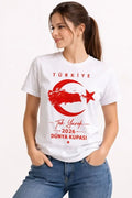 TÜRKİYE Ay Yıldız 2026 Dünya Kupasi Taraftar Forma T-Shirt - Beyaz (186735)