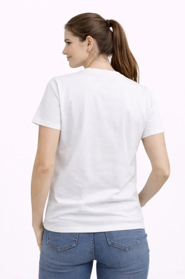 TÜRKİYE Baskılı Tişört Ay Yıldız 2026 Dünya Kupası Taraftar Forma T-Shirt - Beyaz (186741)
