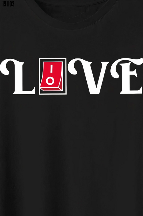 14 Şubat Sevgililer Günü Love Baskılı Oversize Bisiklet Yaka Tshirt Siyah
