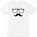 Babalar Günü Hediye Baba Temalı Baskılı Oversize Bisiklet Yaka T-shirt - Beyaz (191122)