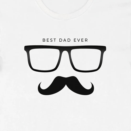 Babalar Günü Hediye Baba Temalı Baskılı Oversize Bisiklet Yaka T-shirt - Beyaz (191122)