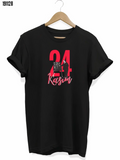 24 Kasım Öğretmenler Günü Öğretmen Hediyesi Baskılı Oversize Tshirt Siyah
