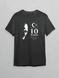 10 Kasım Atatürk Anma Günü Silüet Baskılı Oversize Bisiklet Yaka T-shirt - Siyah (191147)
