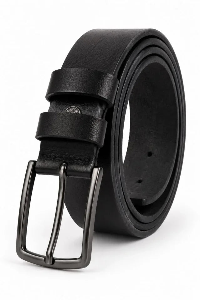 Erkek Hakiki Deri 4 Cm Klasik Kemer Metal Tokalı Günlük Ve Klasik Kullanım (193009)
