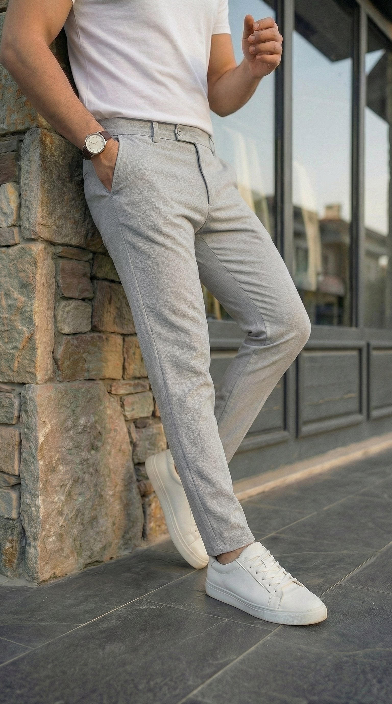Erkek Slim Fit Dilli Kumaş Pantolon (159380)