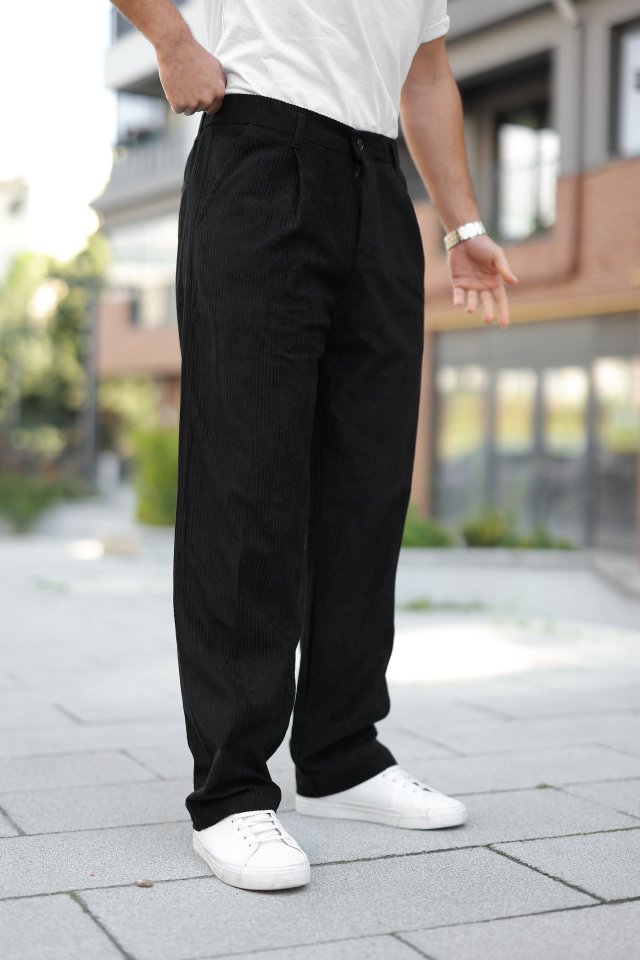 Erkek Kadife Baggy Pantolon (175104)
