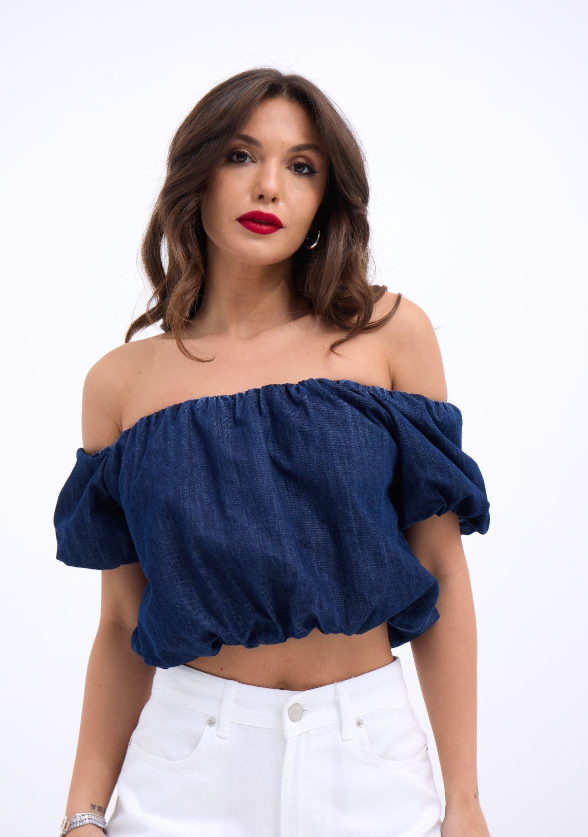 7341 CROP-MAVİ (144560)