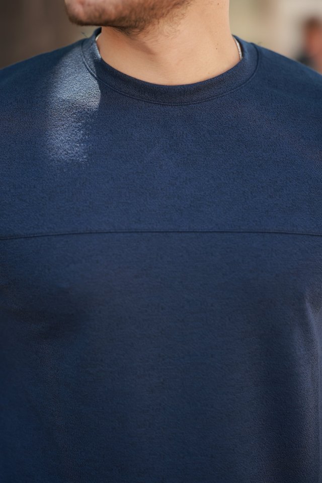 Erkek Oversize Bisiklet Yaka Kısa Kollu T-shirt (160100)